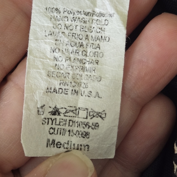 Honey Belle Womens Medium Floral Blue Wrap Dress - Picture 9 of 16